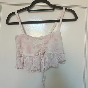 aritzia flutter tie dye crop top